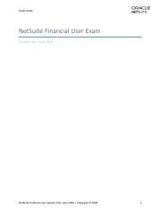 NetSuite-Financial-User Online Tests