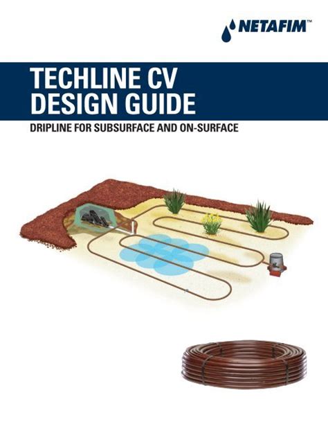 Netafim techline cv installation. .  View and Download Netafim TECHLINE...