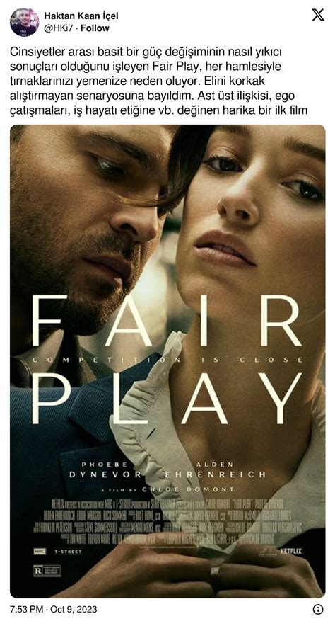 Netflix'in Fair Play Filmi Onedio. 