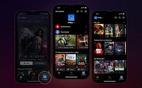 Netflix application.  En prime, grâce à notre application mobile, vous pouve...