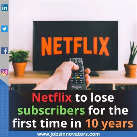 Netflix loses subscribers for first time in 10 years.