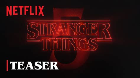 Netflix stranger things season 5.  Netflix recently shared the first five mi...