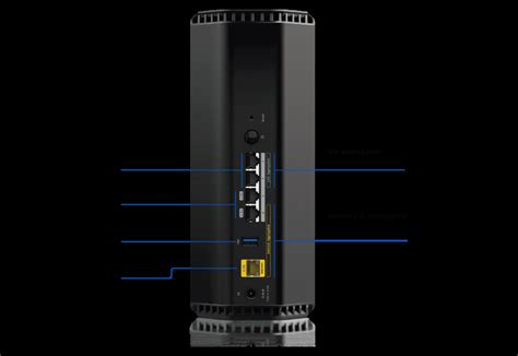 Netgear nighthawk adapter.  It features five LAN ports for wired connections and offe...