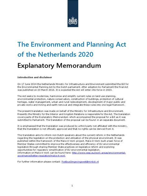 Netherlands: Environmental Planning Act Developments