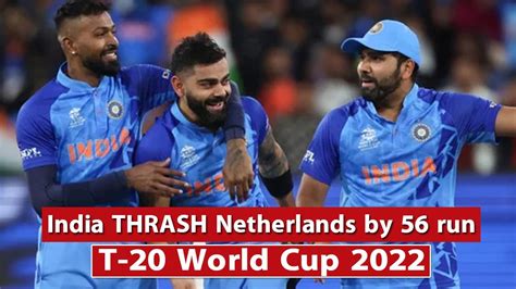 Netherlands 123-9 v India 179-2: India won by 56 runs, Sydney …