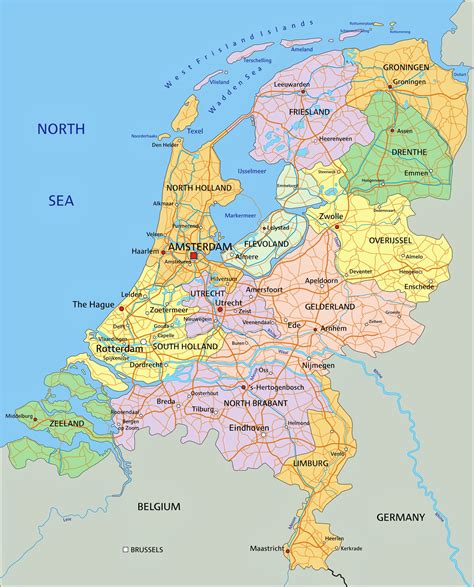 Netherlands Maps Printable Maps Of Netherlands For Download