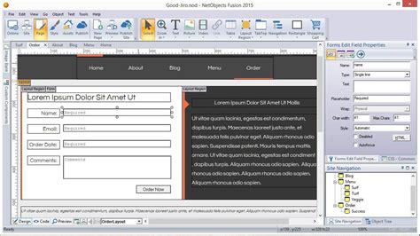 Netobjects Fusion Essentials Template Download