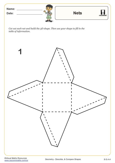 Nets Worksheet Fun and Engaging PDF Worksheets