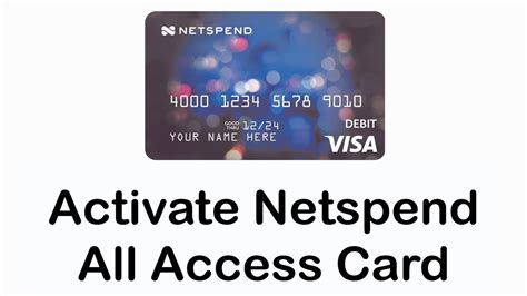Netspend all-access app activate. Reinventing mobile banking. Banking services are provided by our banking partners. No credit check1. No minimum balance required. No activation fee. Learn about Account Features >. Deposit Account opening and use of Account is subject to registration and ID verification.1. 