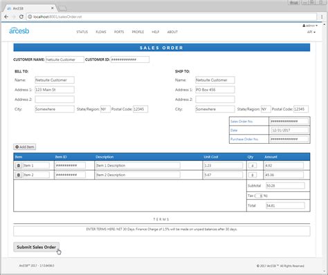 Netsuite Purchase Order Template