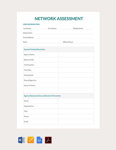Network Assessment Template Word Apple Pages Pdf Template Net
