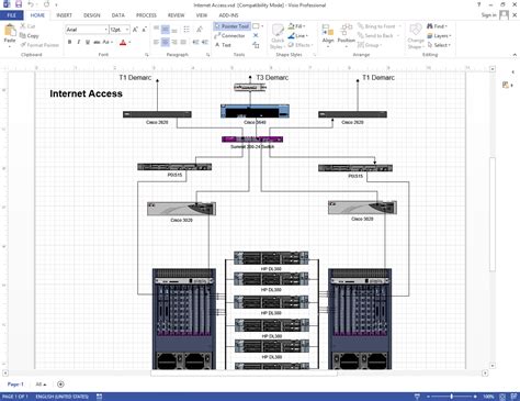 Network Diagram Visio Template Download