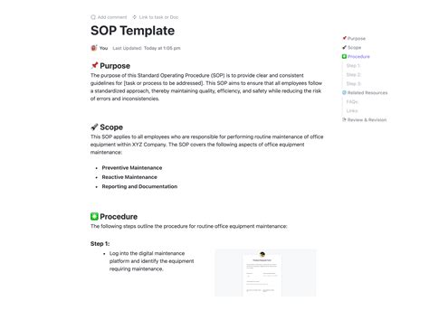 Network Management Sop