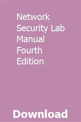Network security lab manual fourth edition. - Toyota coaster 1993 1hz manual de taller.