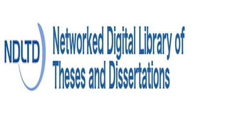 Lien vers le site web de NDLTD : Networked Digital Library of Theses and Dissertations "The Networked Digital Library of Theses and Dissertations is an international organization that promotes the adoption, creation, use, dissemination and preservation of electronic theses and dissertations. The NDLTD Union Catalog allows global searches of .... 