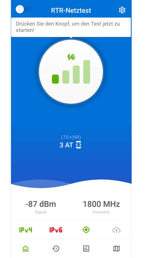 Netztest rtr.  Upload, Download, Ping, Signalst&auml;rke) ihres Internetzuga...