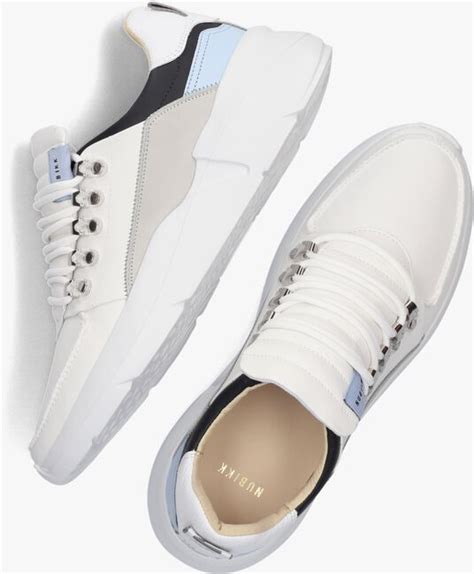 Neu NUBIKK Roque Roman Blau Weisse Sneaker für Herren