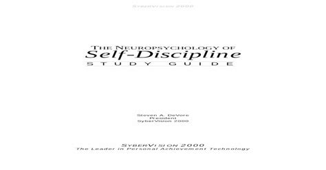 Neuropsychology of self discipline study guide. - 2006 volvo v50 service repair manual software.