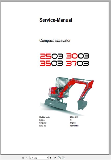 Neuson 2503 3003 3503 3703 kompaktbagger werkstatt service reparaturanleitung. - Coming to canada teacher guide rukhsana.