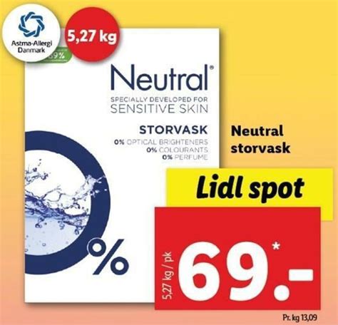 Neutral Storvask Vaskepulver 5.27Kg • PriceRunner