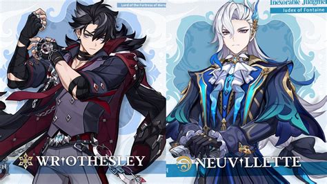 Neuvillette and wriothesley team.  #wriothesley @me #neuvillette @Romeo Alexander wigs bases and...