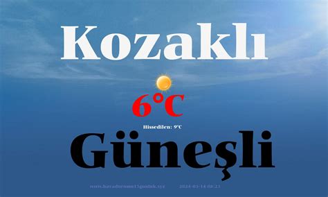 Nevşehir Kozaklı Hava durumu tahmini raporları 2 saat aralıklarla güncellenmektedir.