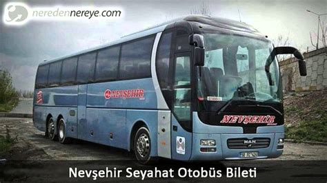 Nevşehir eskişehir otobüs bileti
