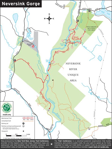 Neversink Gorge Map Trail Conference