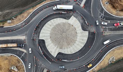 New ‘turbo roundabout’ at Highways 25 and 156 is only the second of its kind in the U.S.