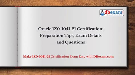 New 1Z0-1041-21 Exam Preparation
