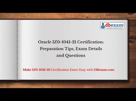 New 1Z0-1041-21 Exam Preparation