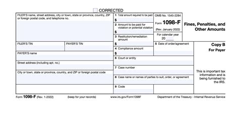 New 2024 IRS Form 1098-F and Instructions Windes