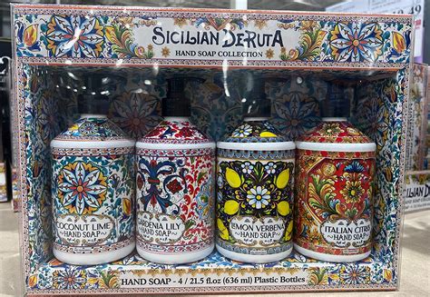 New 4 Pack Sicilian Deruta Hand Soap Collection 21.5 Oz Each …