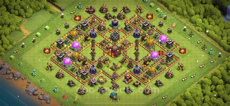 New BEST TH10 HYBRID/TROPHY[defense] Base 2024!! Town …