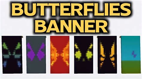 New Butterfly Minecraft Banners & Capes - Planet Minecraft