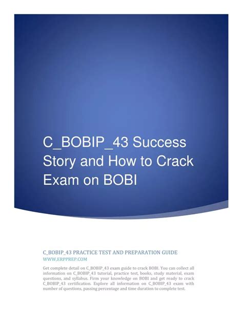 New C-BOBIP-43 Exam Format