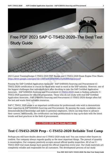 New C-TS452-2020 Test Book