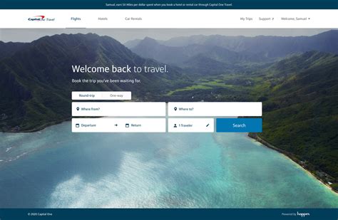 New Capital One Travel portal - Business Insider