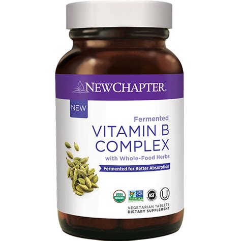 New Chapter Fermented Vitamin B Complex 60 Tablets