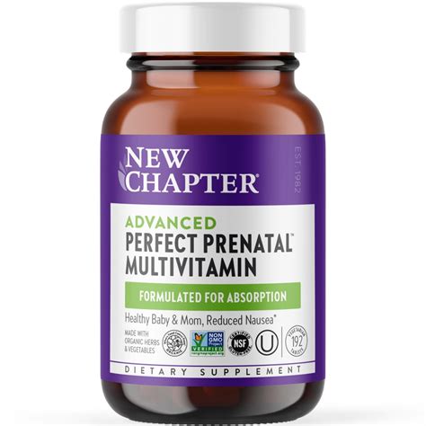 New Chapter Perfect Prenatal Multivitamin, 192 Tablets