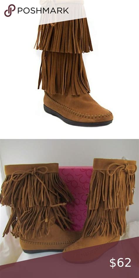 New Chessie Double Fringe Tall Boots eBay