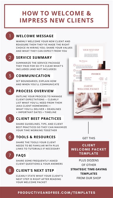 New Client Services Guide Client Packet Template Client