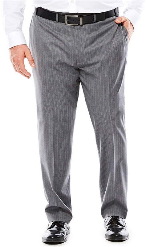 New Collection by Michael Strahan Striped Black Suit Pants - Big …