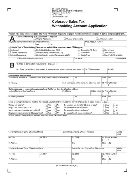 New Colorado state tax withholding form available University of ...