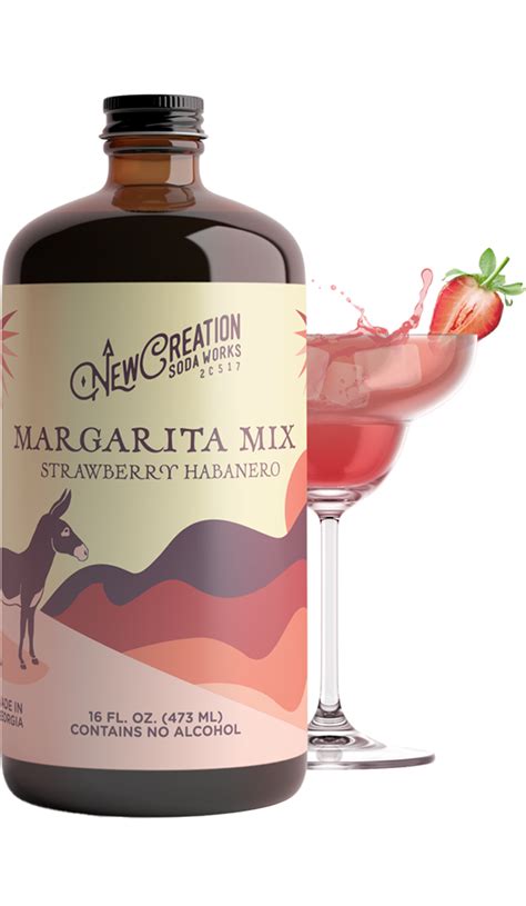 New Creation Strawberry Habanero Margarita Mix (16 oz)