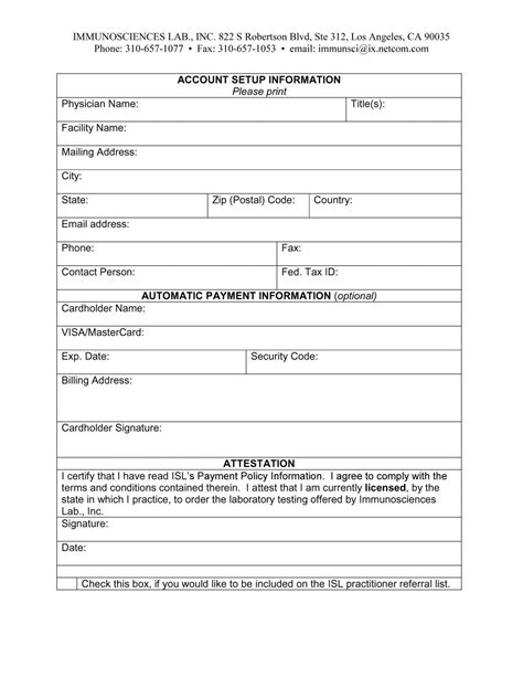 New Customer Setup Form Template Excel Addictionary