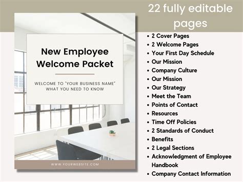 New Employee Welcome Packet Template