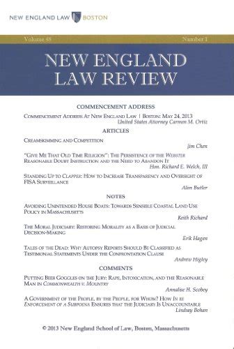 New England Law Review Volume 48 Number 1 Fall 2013