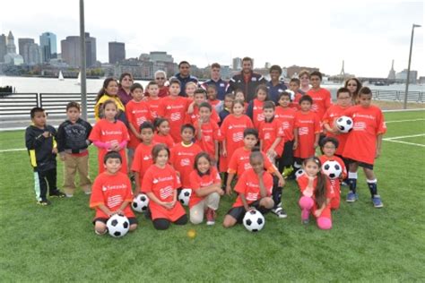 New England Revolution players teach clinic for Boys & Girls Clubs of Boston members