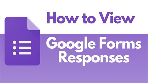 New Google Forms Tutorial Responses YouTube